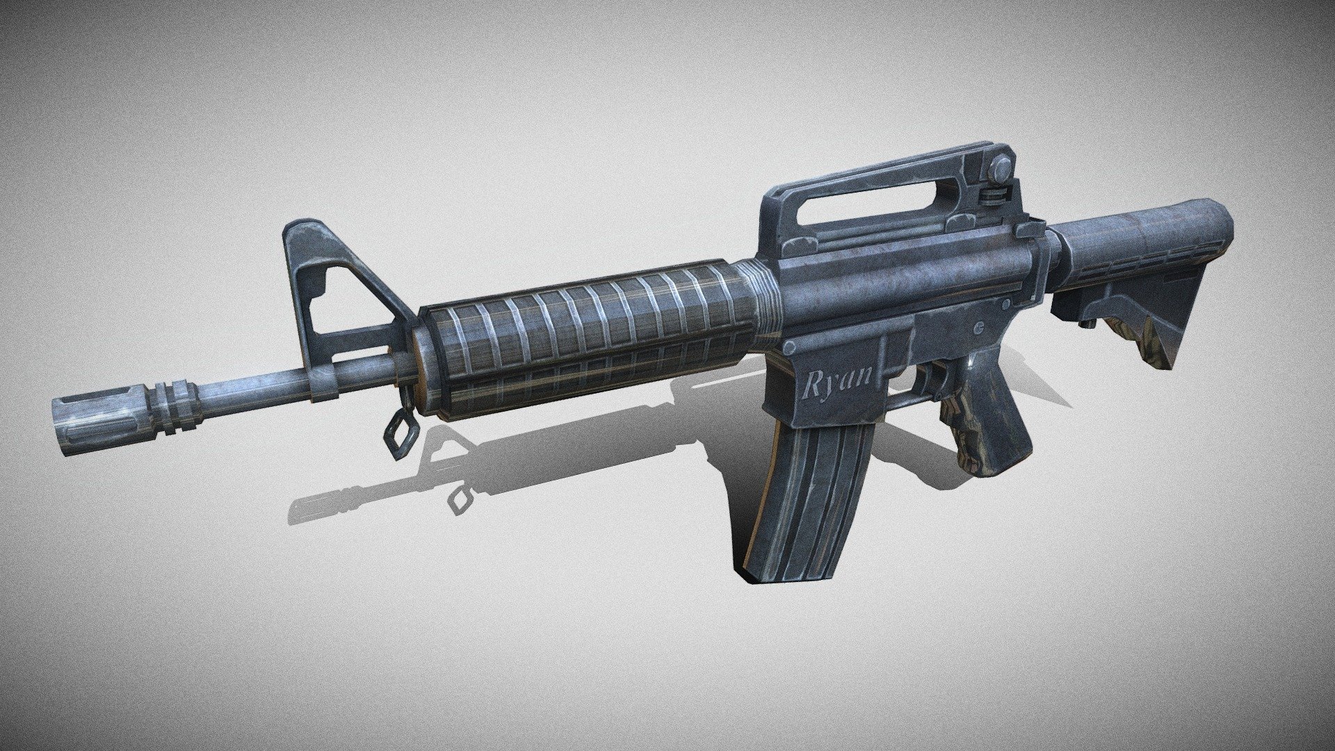 Gun M4A1 - Download Free 3D Model By Ivan008 (@hukan008) [d41a80a ...