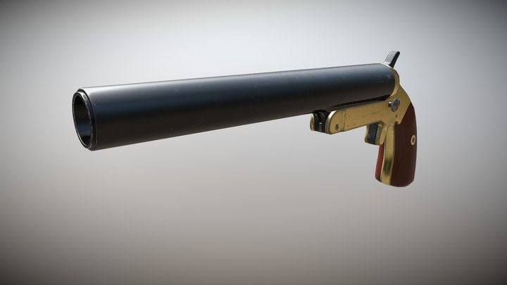Mark III Flare Gun 3D Model