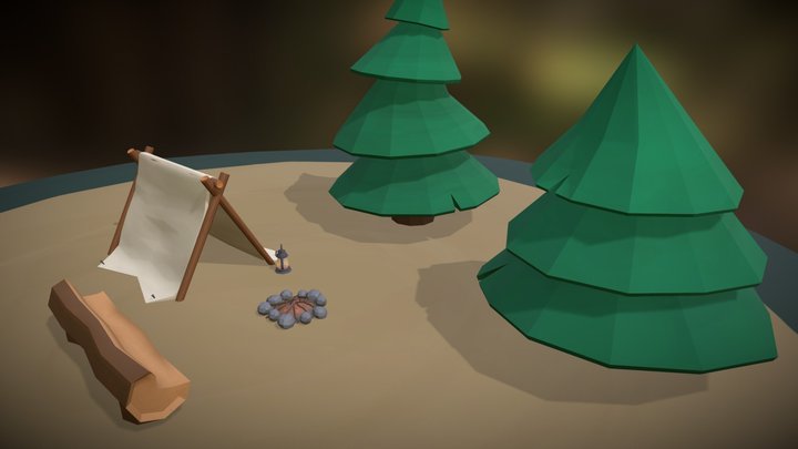 Forest Scene 3D Model