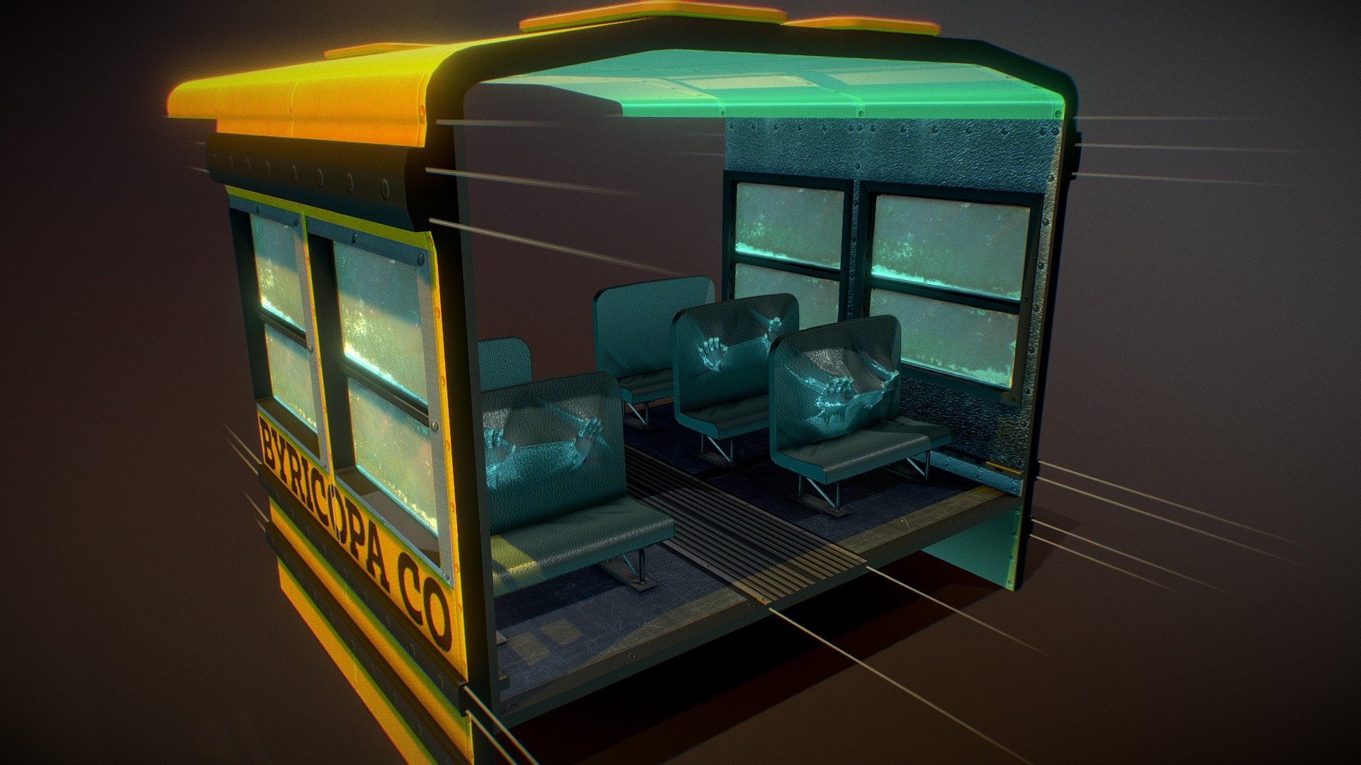 The Hollow Places Fan Art - School Bus Vignette