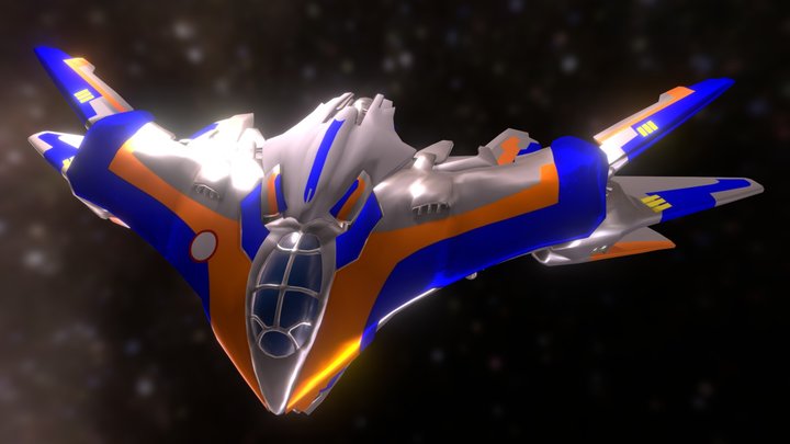 Guardians of the Galaxy Milano Mandela spaceship 3D Model