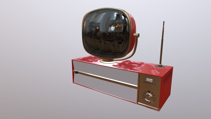 50's Style Tv 3D Model