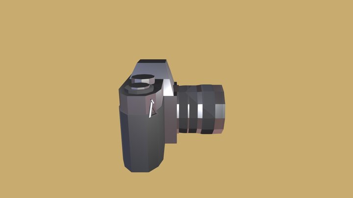 Low-Poly Film Camera 3D Model