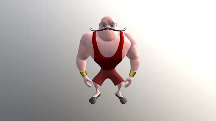 Weight Lifter Model 3D Model