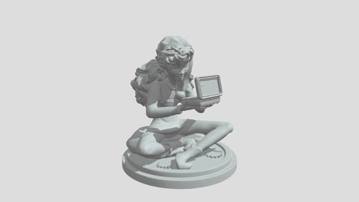 dnd character token - Elliejobelle 3D Model