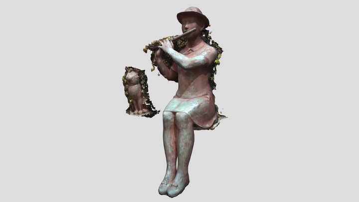 Girl Playing the Flute (NeRF) 3D Model