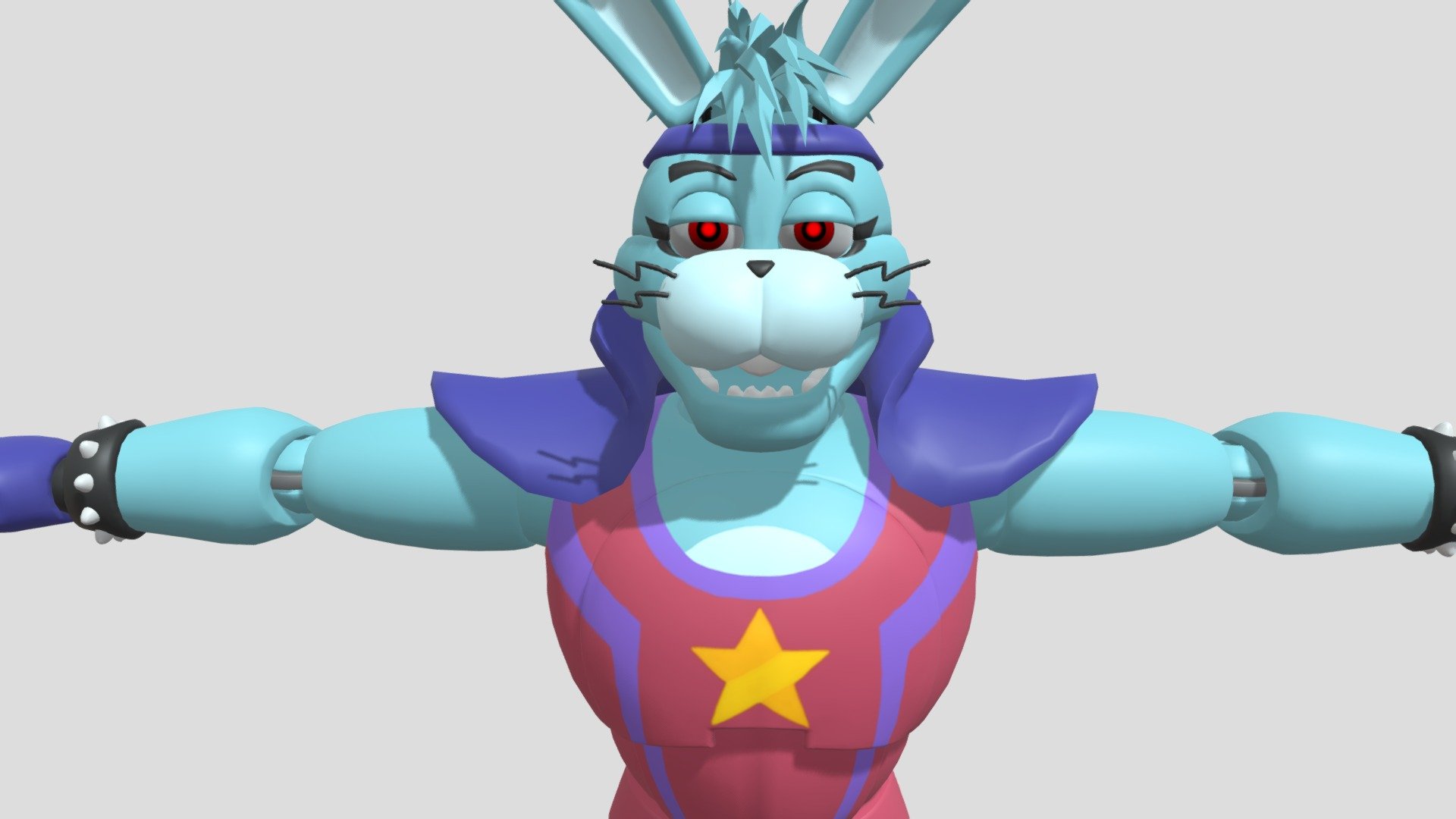 Blender] Fixed Glamrock Bonnie timelapse PT.1 