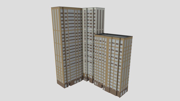агр 3д модель жилое здание 3D Model