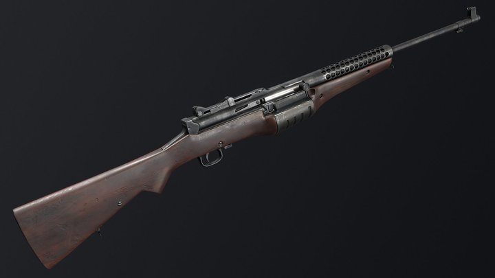 M1941 Johnson Rifle 3D Model