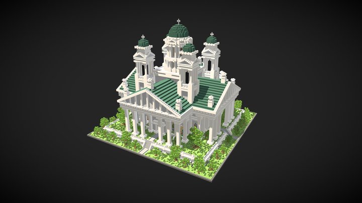 Majestic Plot Spawn - 100x100 [Minecraft] 3D Model