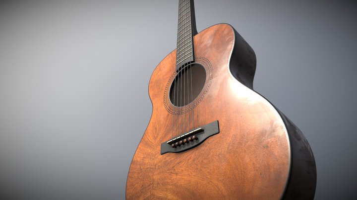 Guitar Blender mini course 3D Model