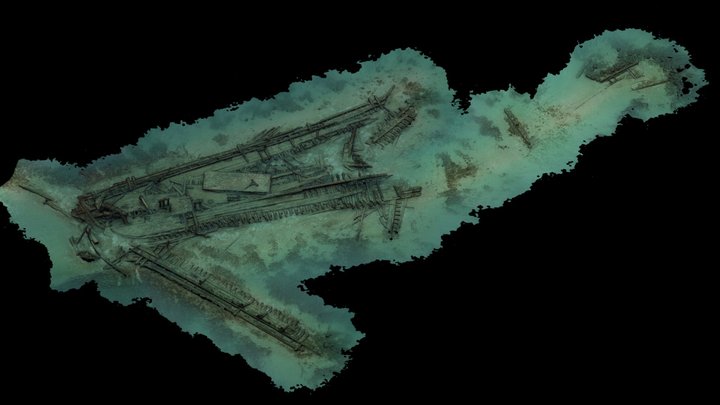 Brig Mahoning (Built 1847) 3D Model