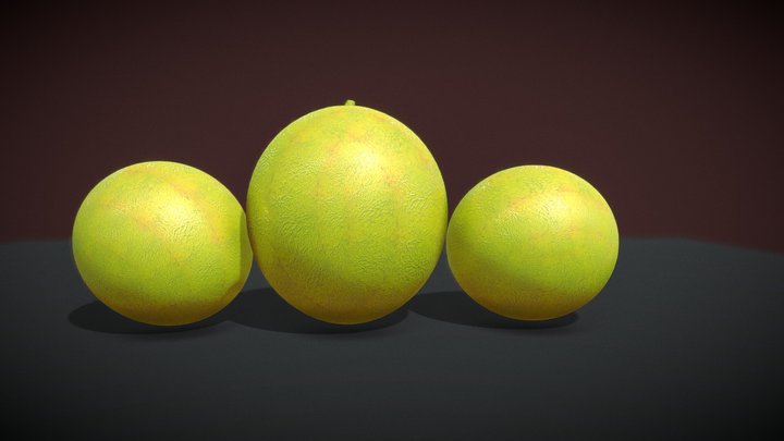 3d Melon 3D Model