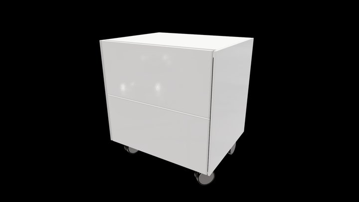 Drawer on Wheels 3D Model
