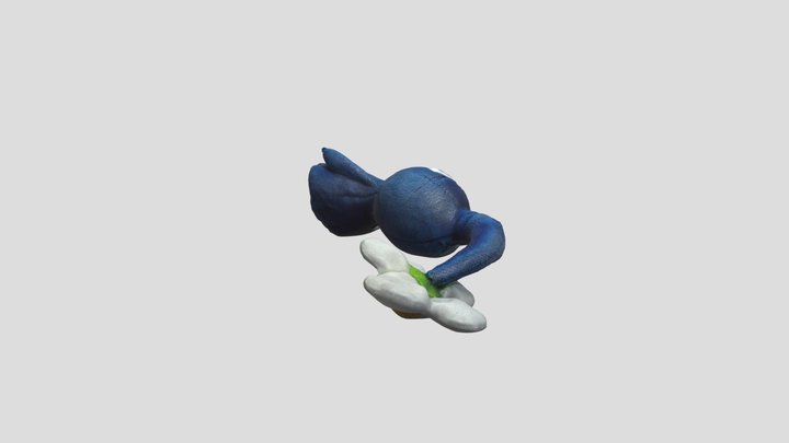Blue Pikmin 3D Model