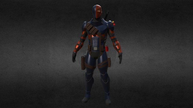 Deathstroke (Batman arkham origins fan art) 3D Model