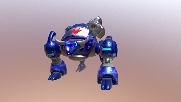 Robo Bull 3D Model