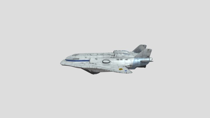 Ivory Starfighter 3D Model