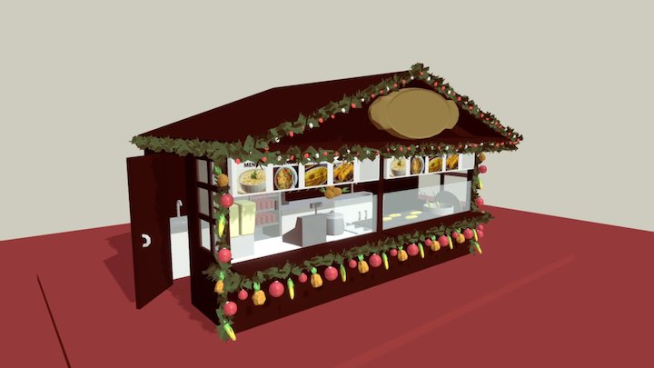 Ravid's Christmas Hut 3D Model