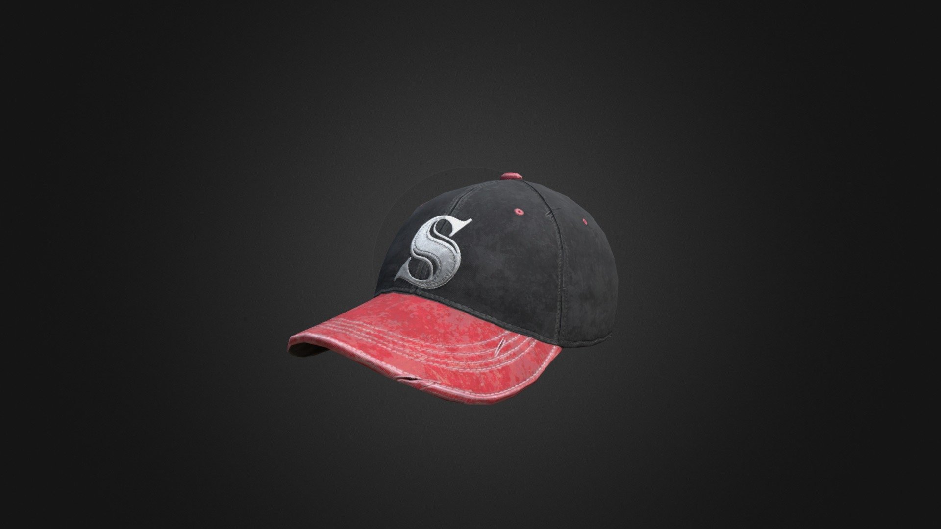 Vintage Baseball Cap (Red/Black) | PUBG - 3D model by pubgitems.info ...