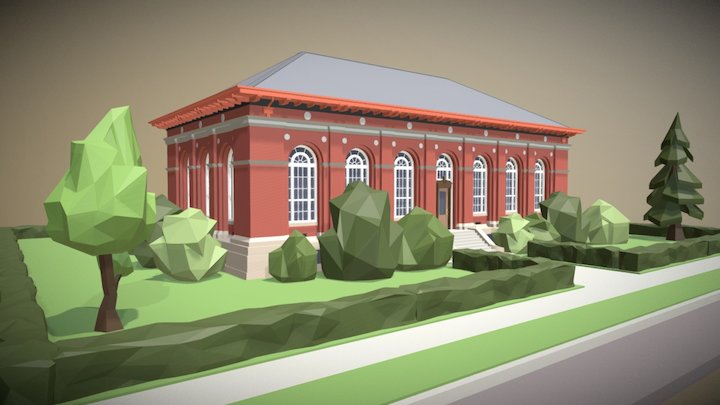 Riverview Branch Library - 100 Year Anniversary 3D Model