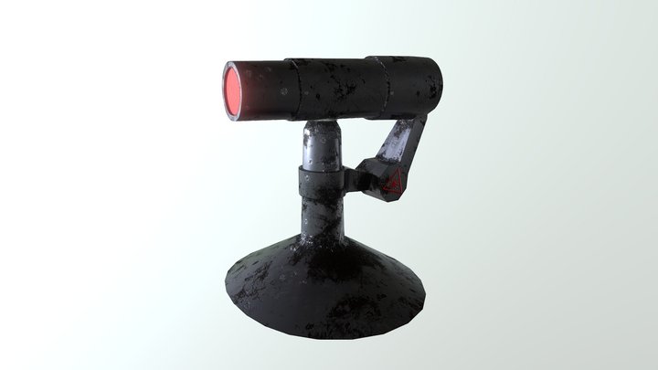 Laser Turret 3D Model