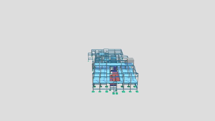 Projeto Estrutural de Concreto Armado 3D Model