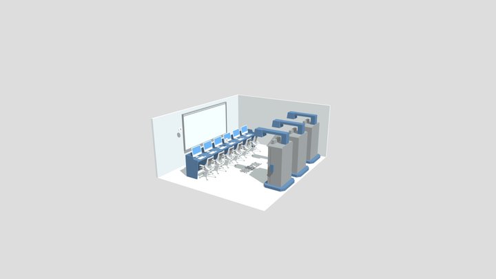 展厅中控室单独 3D Model