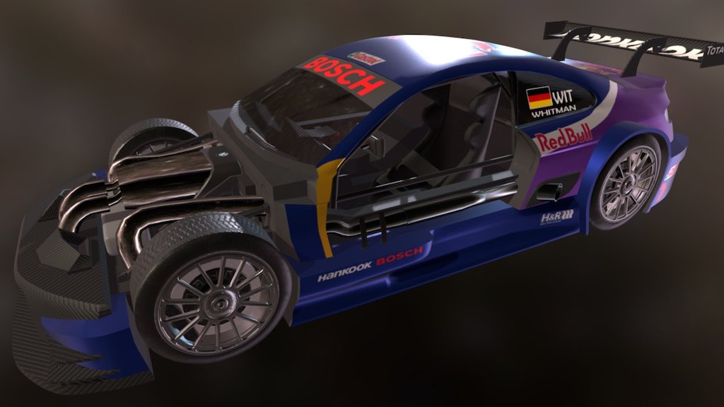 BMW M4 DTM open - 3D model by johnny650 [d42cc64] - Sketchfab