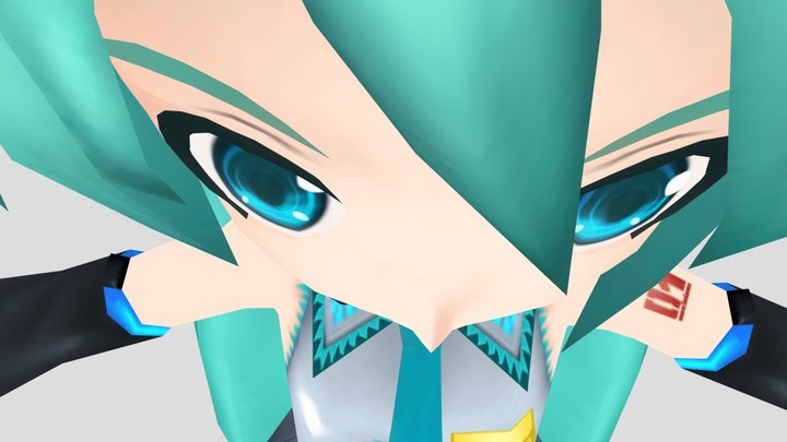 PSP - Hatsune Miku Project DIVA Extend - Hatsune 3D Model