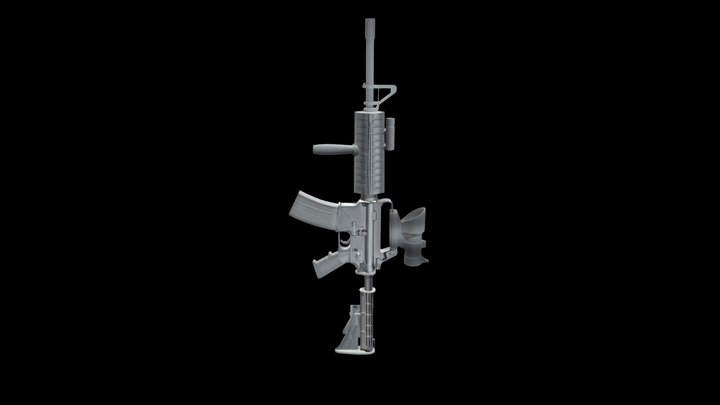 10_Izzati_rifle 3D Model