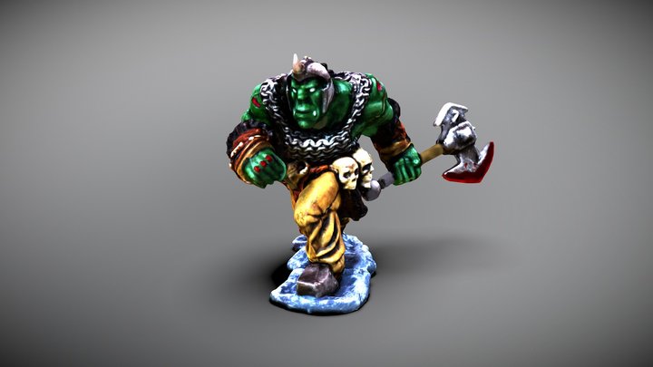 Orc Miniature 3D Model