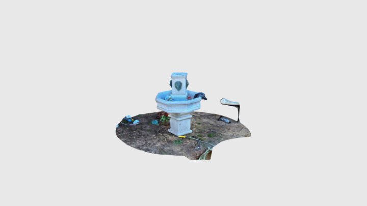 Fountain in the sticks, Mississippi 3D Model