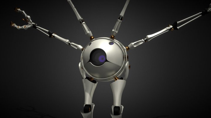 Assembling Bot 3D Model