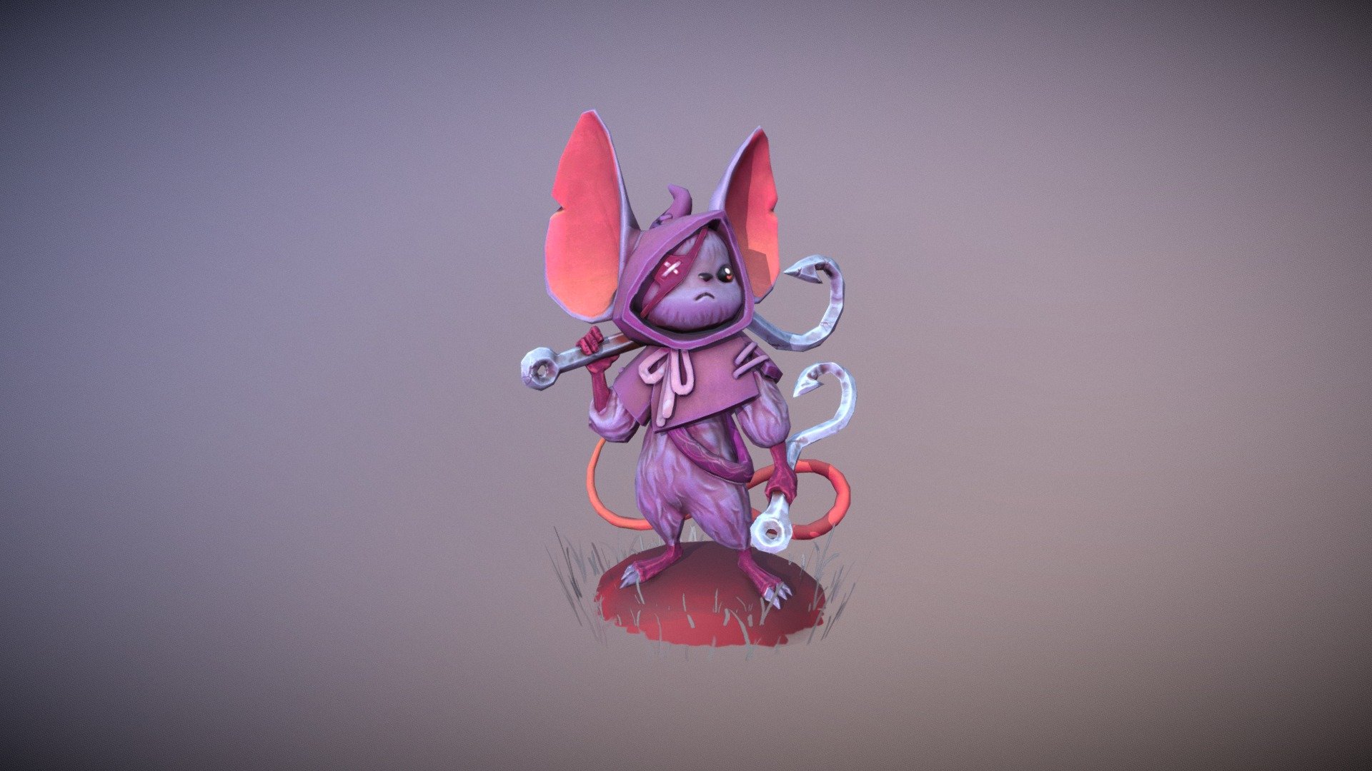 Mouse Warrior - 3D model by manhnghiem [d42ecc7] - Sketchfab