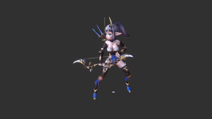 Elf Pose3 3D Model