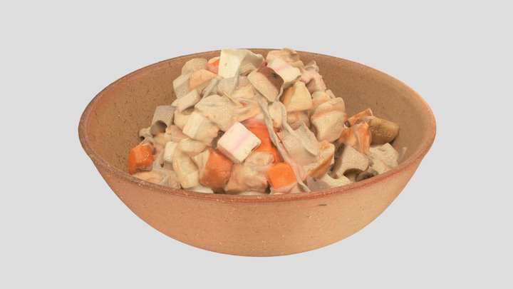 新潟「のっぺ」 チーム具だくさん "Noppe" Soup at Niigata Japan 3D Model