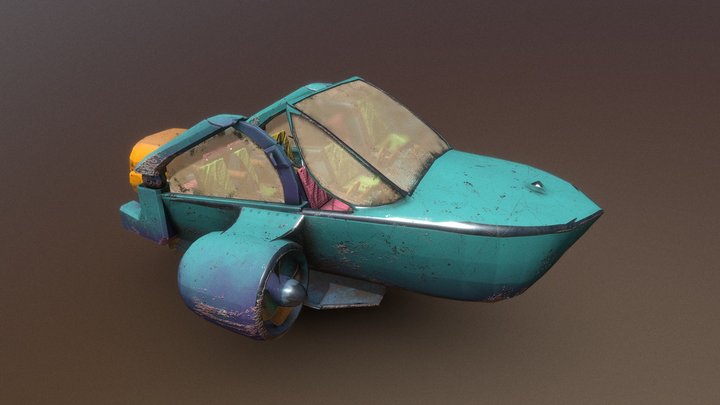 Rickety Jetboat 3D Model