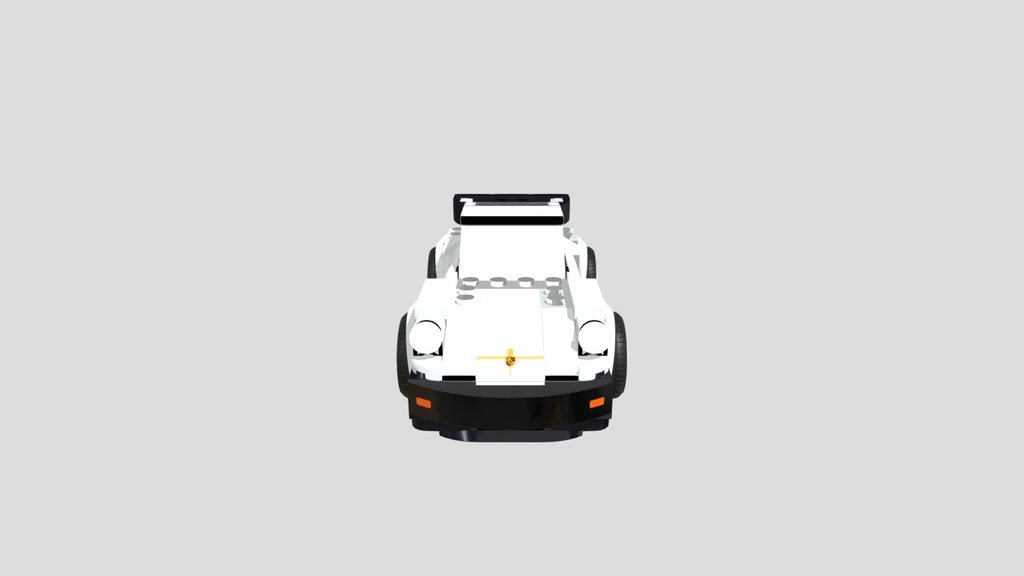 Classic Porsche 911 Turbo Lego Toy Car