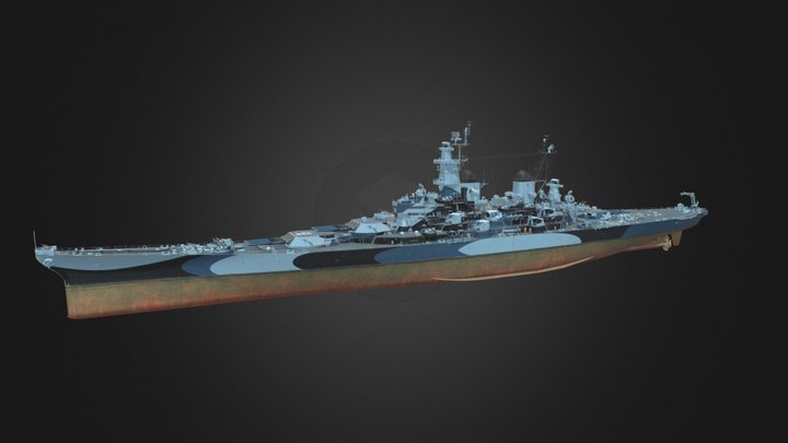 USS Missouri BB-63 – Modèle 3D gratuit STL