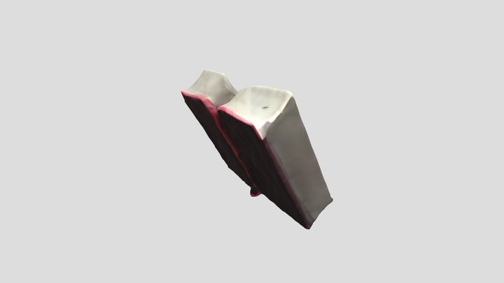 realistic_dictionary_in_solid_ivory_and_white_dr 3D Model