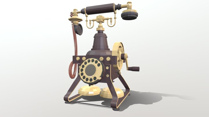 Antigue Telephone 3D Model