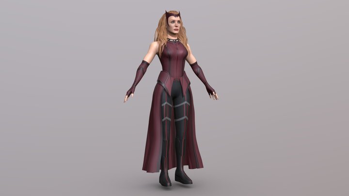 Wanda Maximoff - Scarlet Witch 3D Model