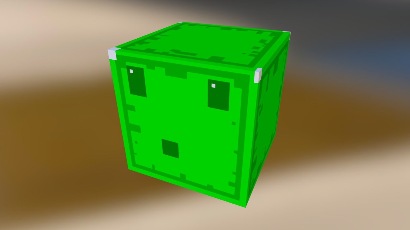 The Slime of Minecraft 3D model by Bart (bartv