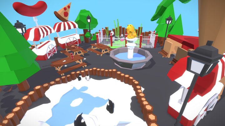 [LOW POLY PACK] Zoo Adventure 3D Model