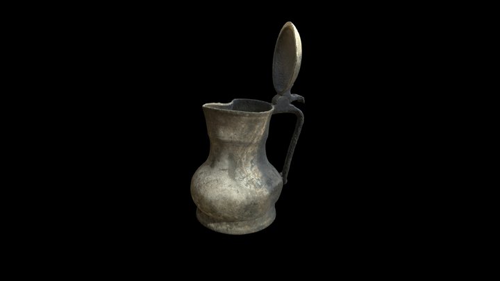 SCW0889: Pewter Flagon 3D Model