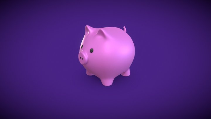 Piggy Bank 3D Model