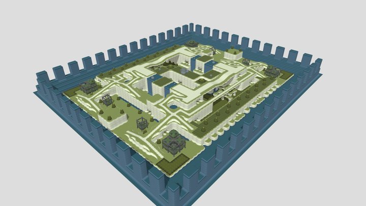 Water remains(自作ステージ) 3D Model