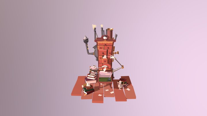 Smart cupboard 3D Model