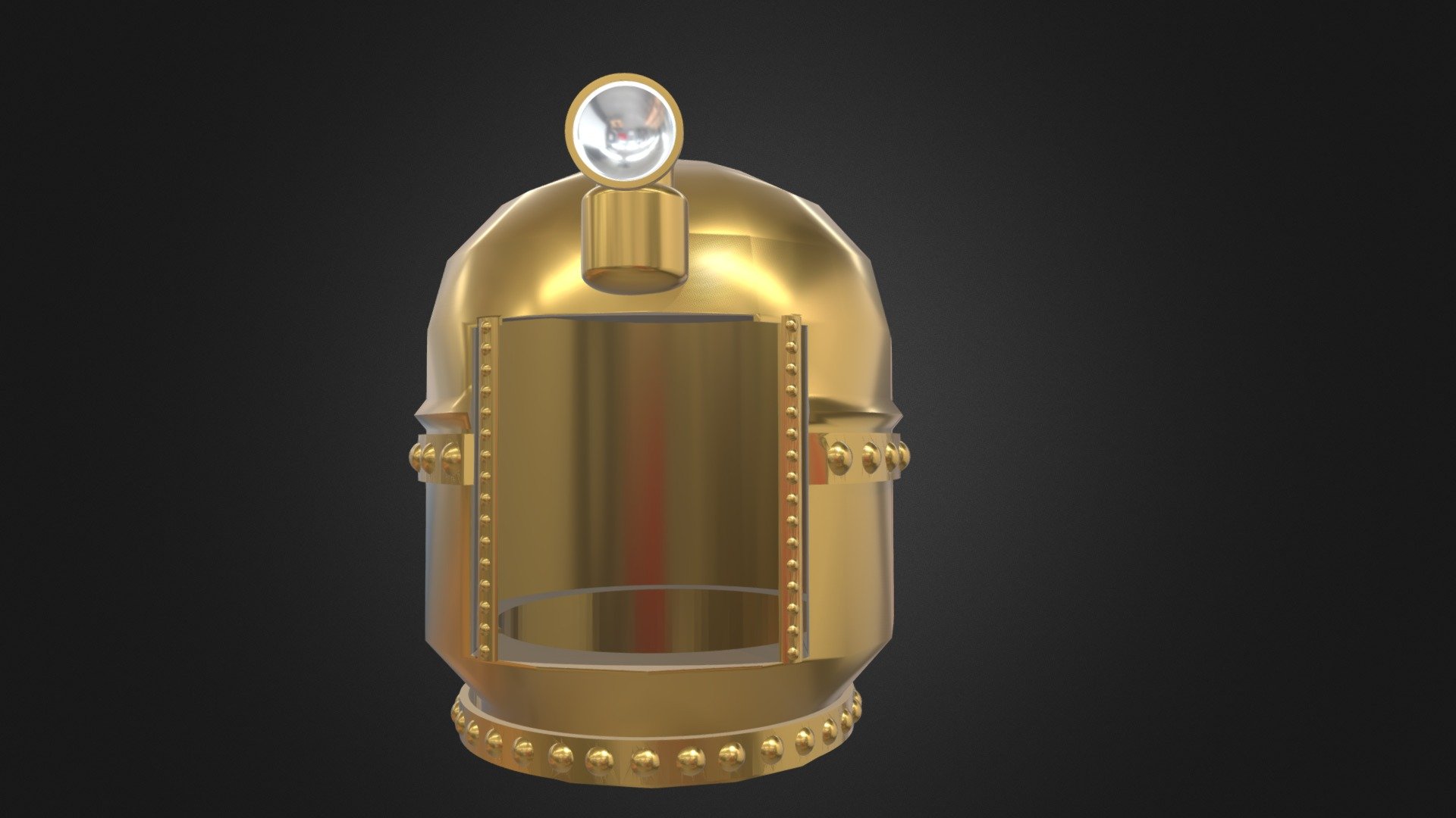 Steampunk Brass Helmet & Shield + Carbide Lamp 3